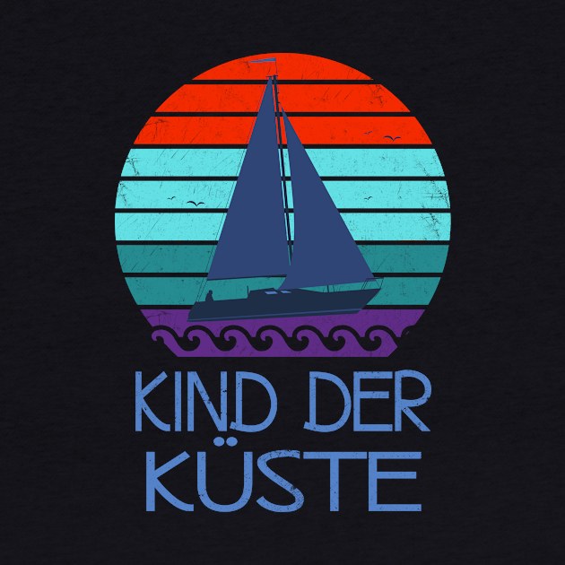 Kind der Küste Nordsee Meer vintage by Foxxy Merch